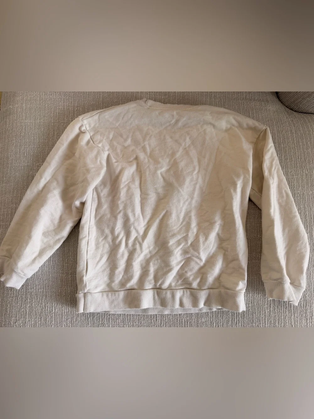 Kids Cream Sweatshirt with Rainbow Patch 6